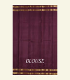 Maroon Handloom Silk Saree