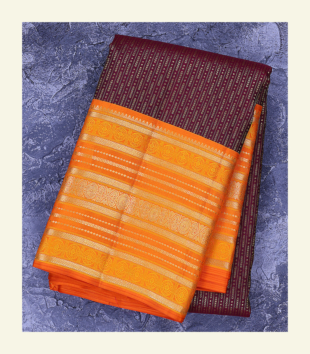 Korvai Handloom Silk Saree