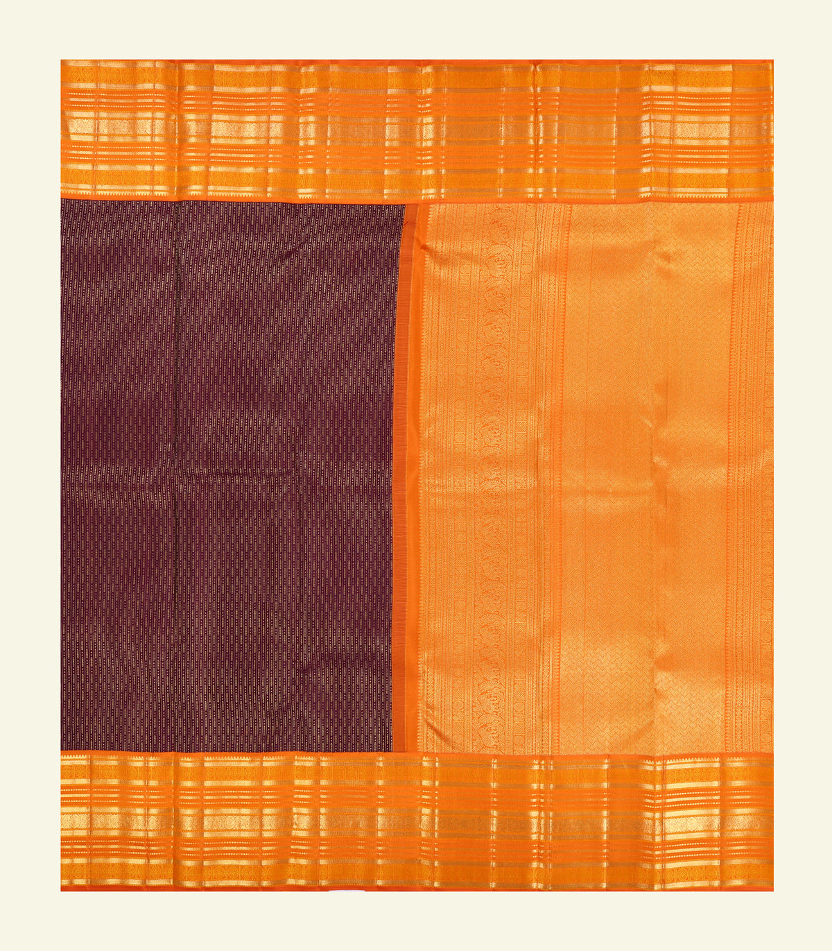 Korvai Handloom Silk Saree