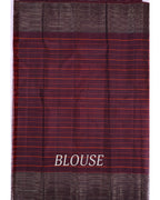 Blouse of the saree with seer border and beldari lines on the body