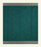 Dark Green Handloom Cotton Saree