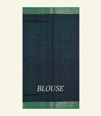 Teal Green Silk Cotton Saree