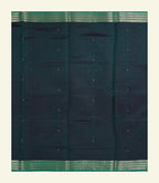 Teal Green Silk Cotton Saree