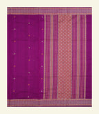Magenta Handloom Cotton Saree