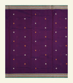 Deep Purple Handloom Cotton Saree