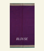 Deep Purple Handloom Cotton Saree