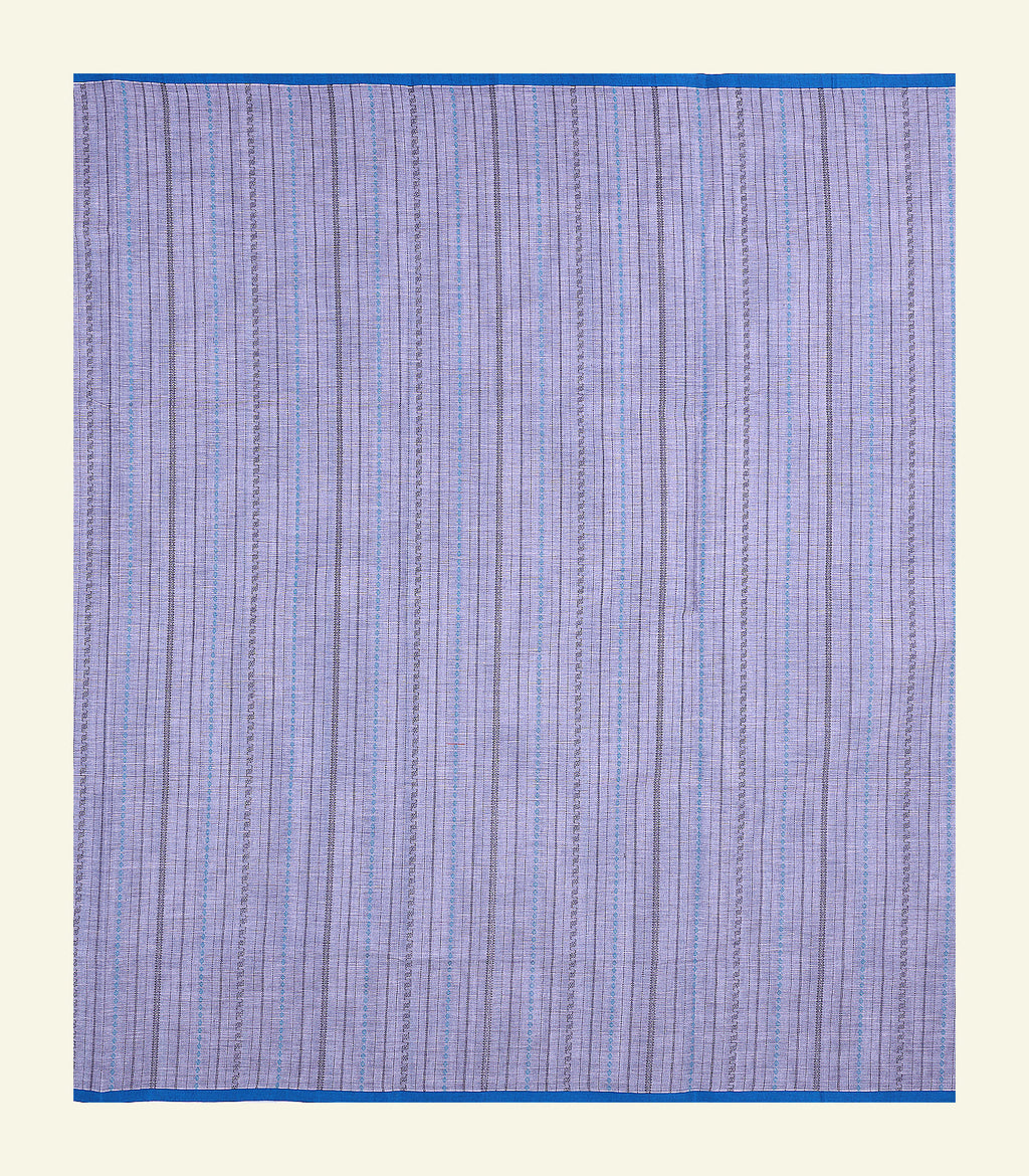 Grey Handloom Cotton Saree
