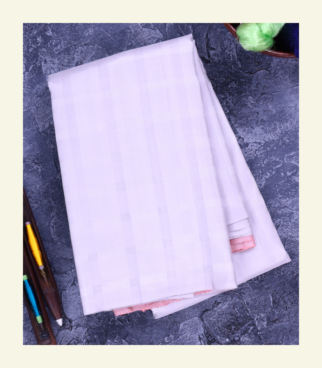 Checkered Handloom Silk Saree