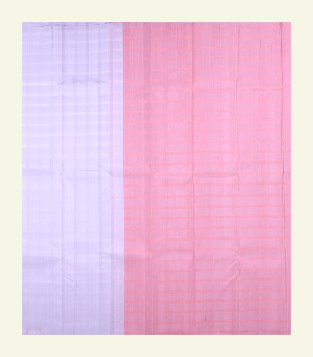 Checkered Handloom Silk Saree