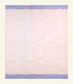 White Checkered Handloom Silk Saree