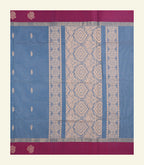 Blue Cotton Saree