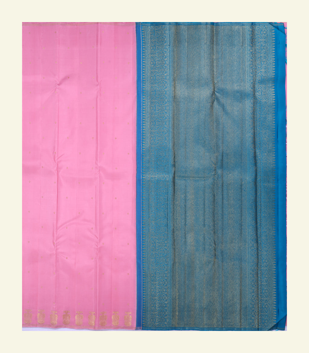 Pink Handloom Silk Saree