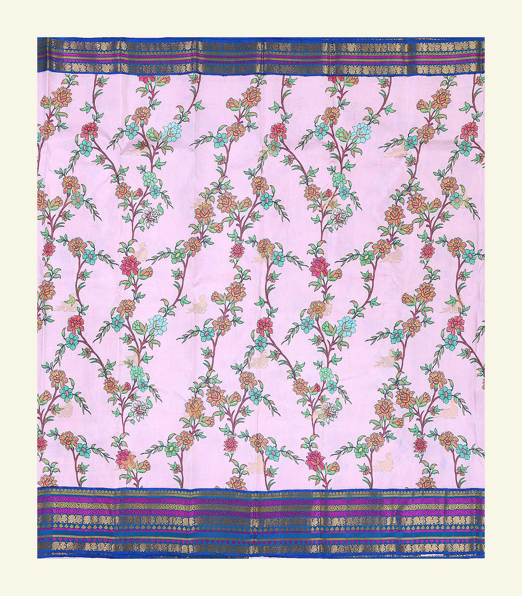 Printed Floral Handloom Silk saree