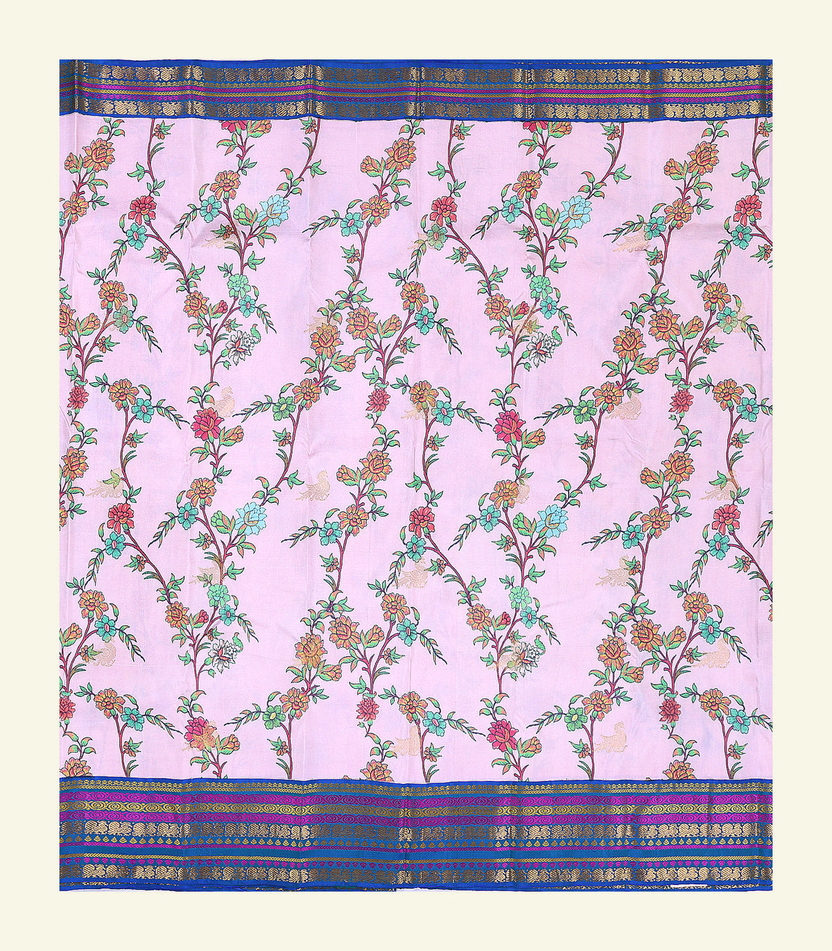 Printed Floral Handloom Silk saree