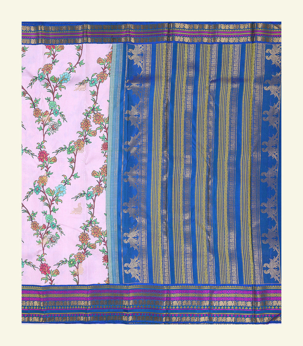 Printed Floral Handloom Silk saree