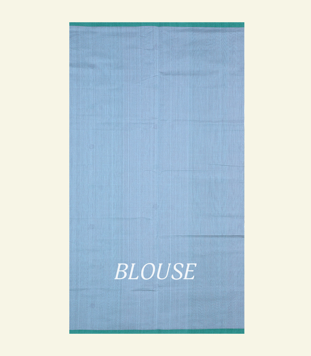 Light Blue Handloom Cotton Saree