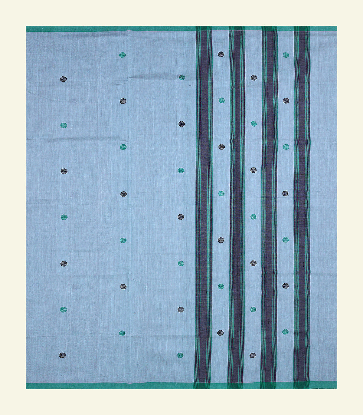 Light Blue Handloom Cotton Saree