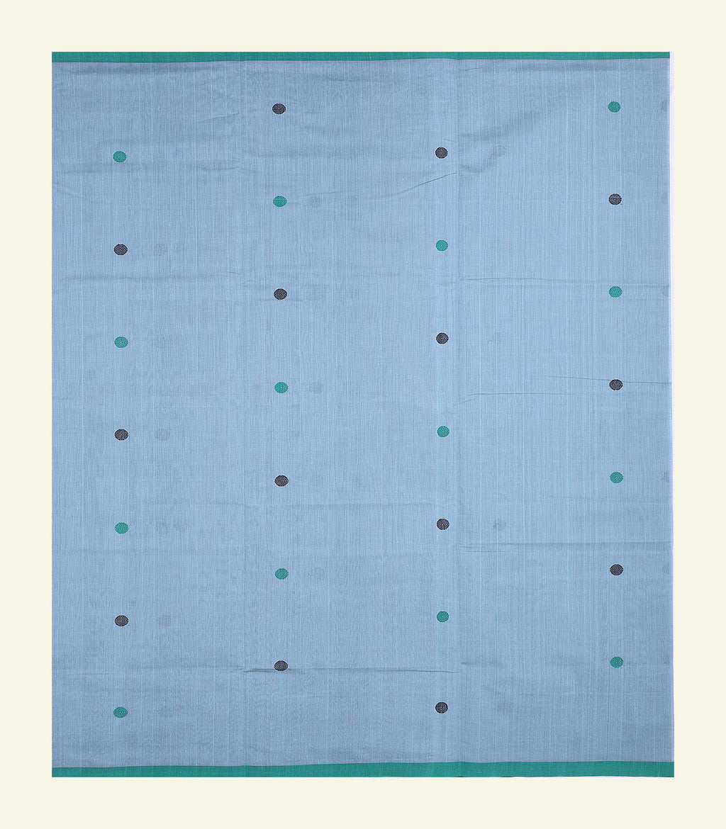 Light Blue Handloom Cotton Saree