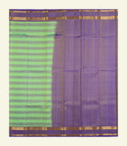 Green Striped Silk Saree