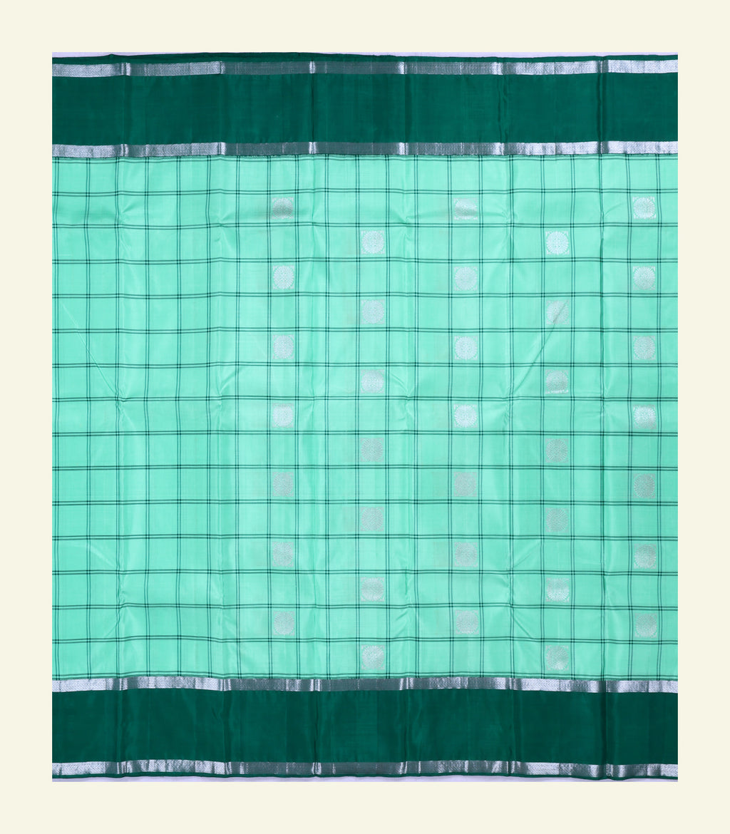 Mint Green Handloom Silk Saree