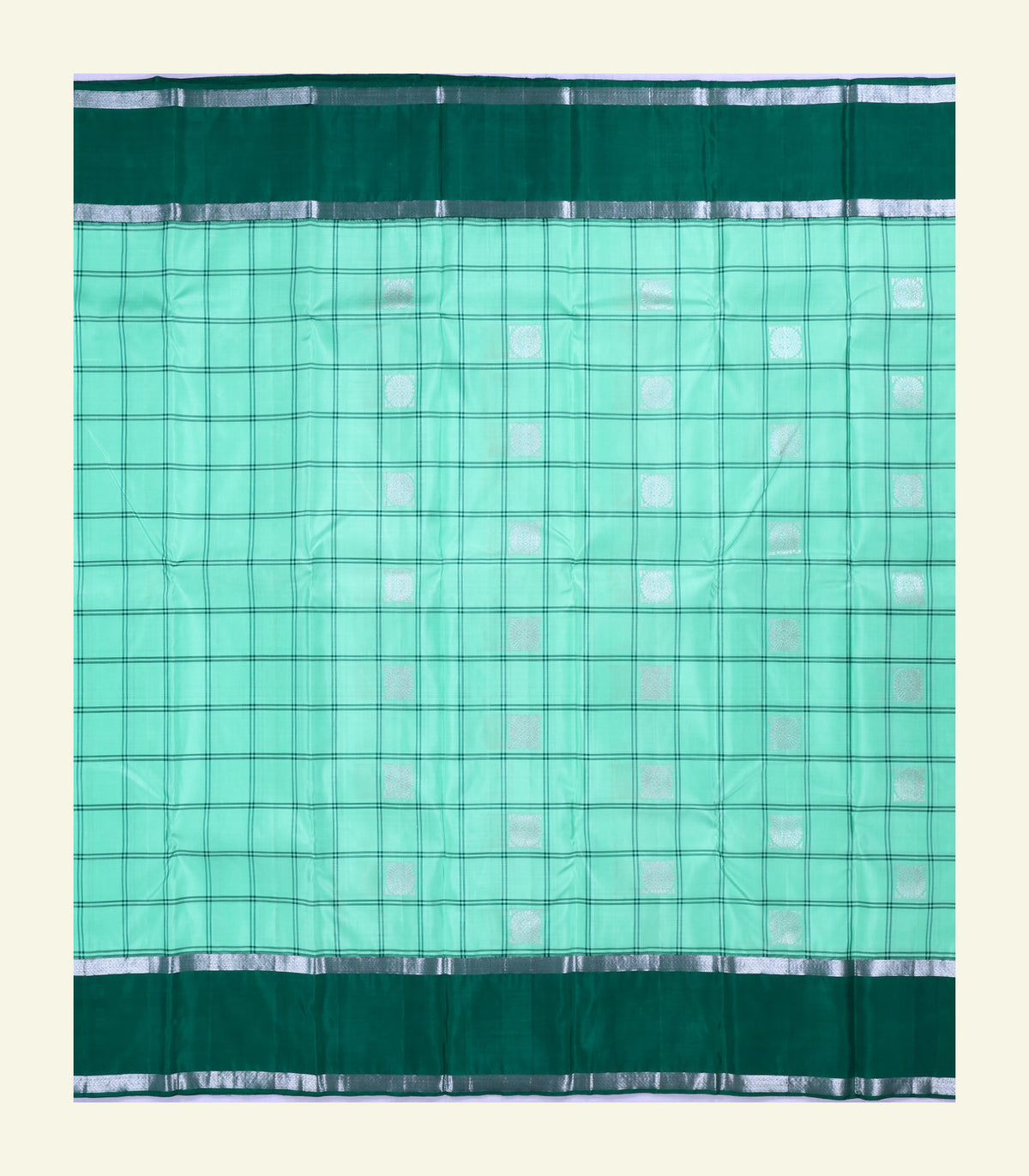 Mint Green Handloom Silk Saree
