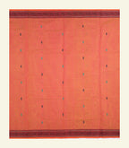 Orange Handloom Cotton Saree