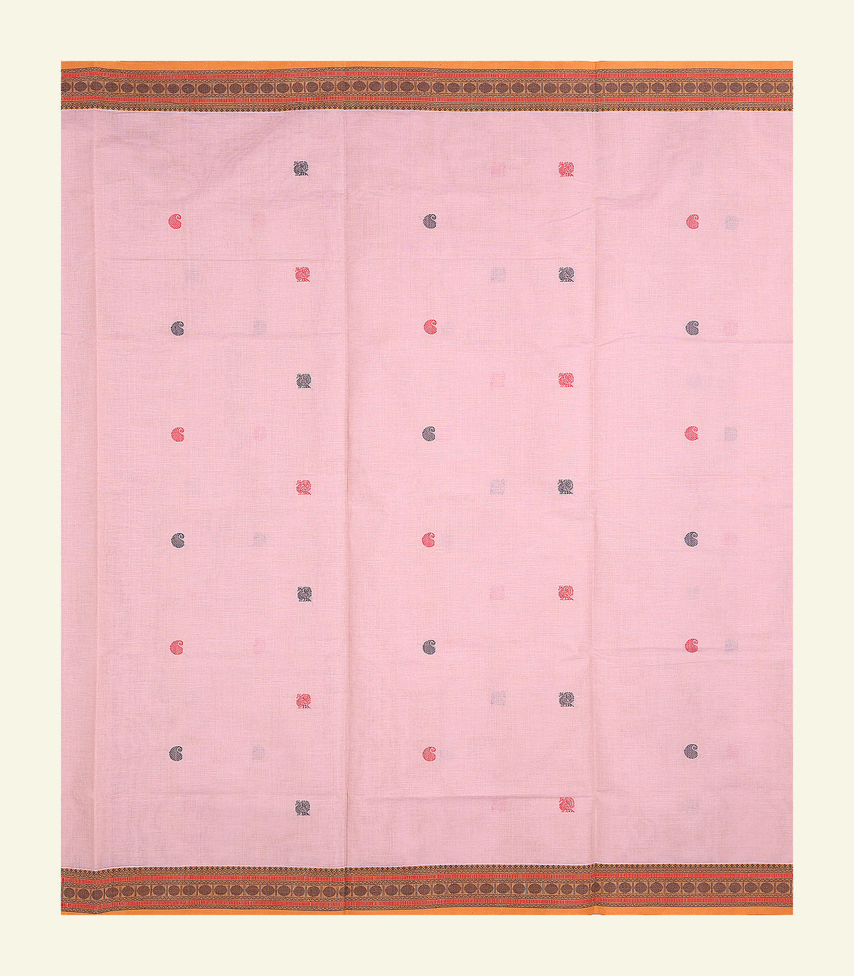 Light Pink Handloom Cotton Saree