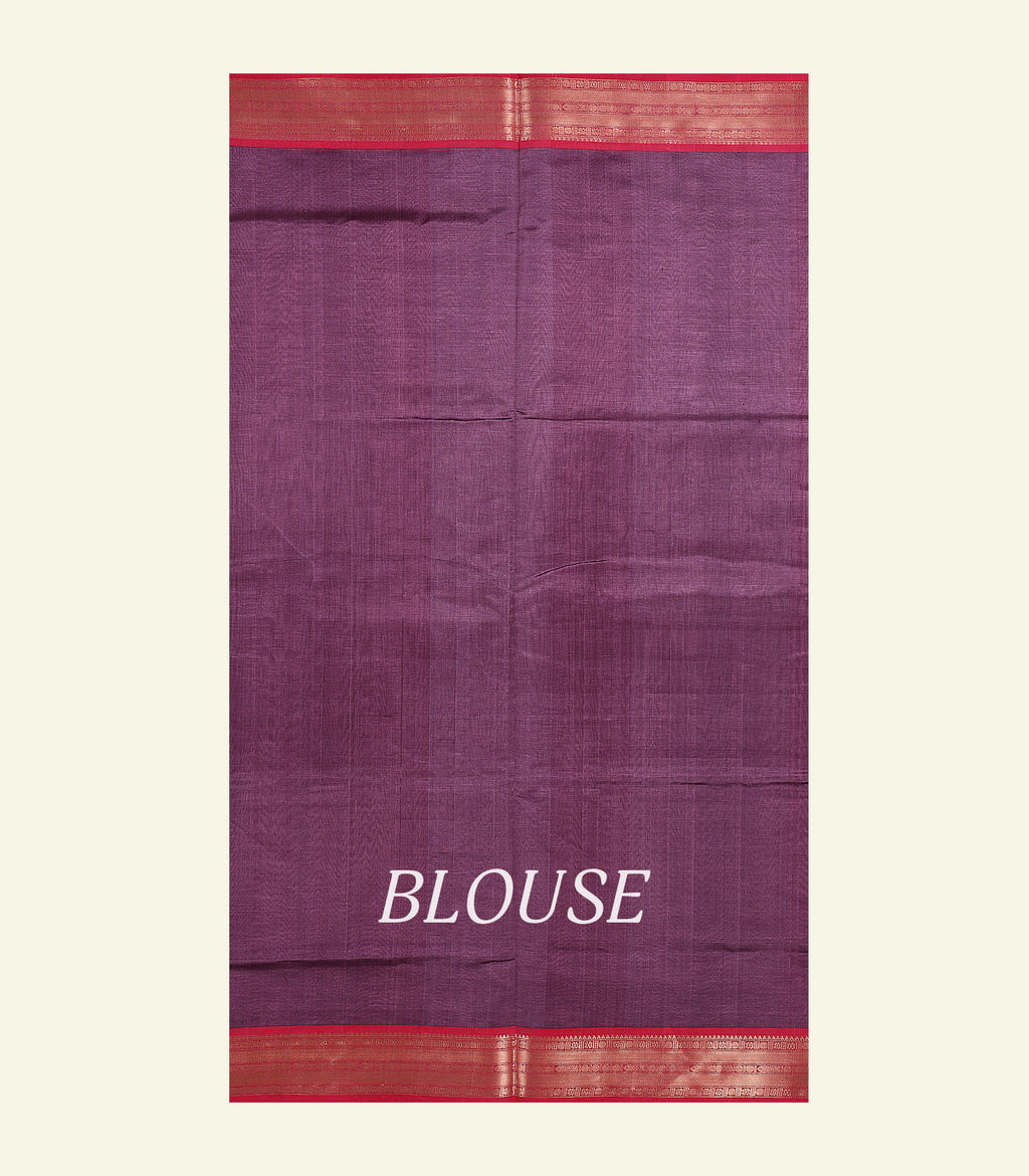 Purple Silk Cotton Saree