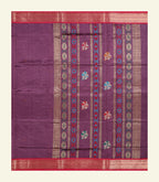 Purple Silk Cotton Saree
