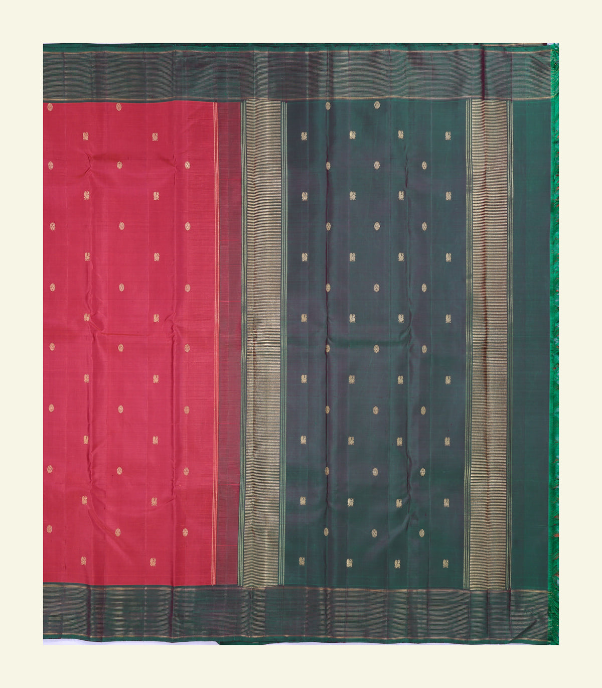 Rose Pink Handloom Silk Saree