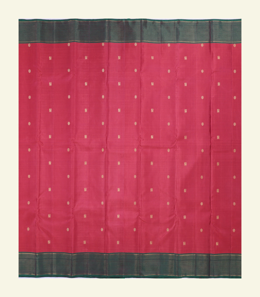 Rose Pink Handloom Silk Saree