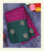 Magenta Handloom Silk Saree