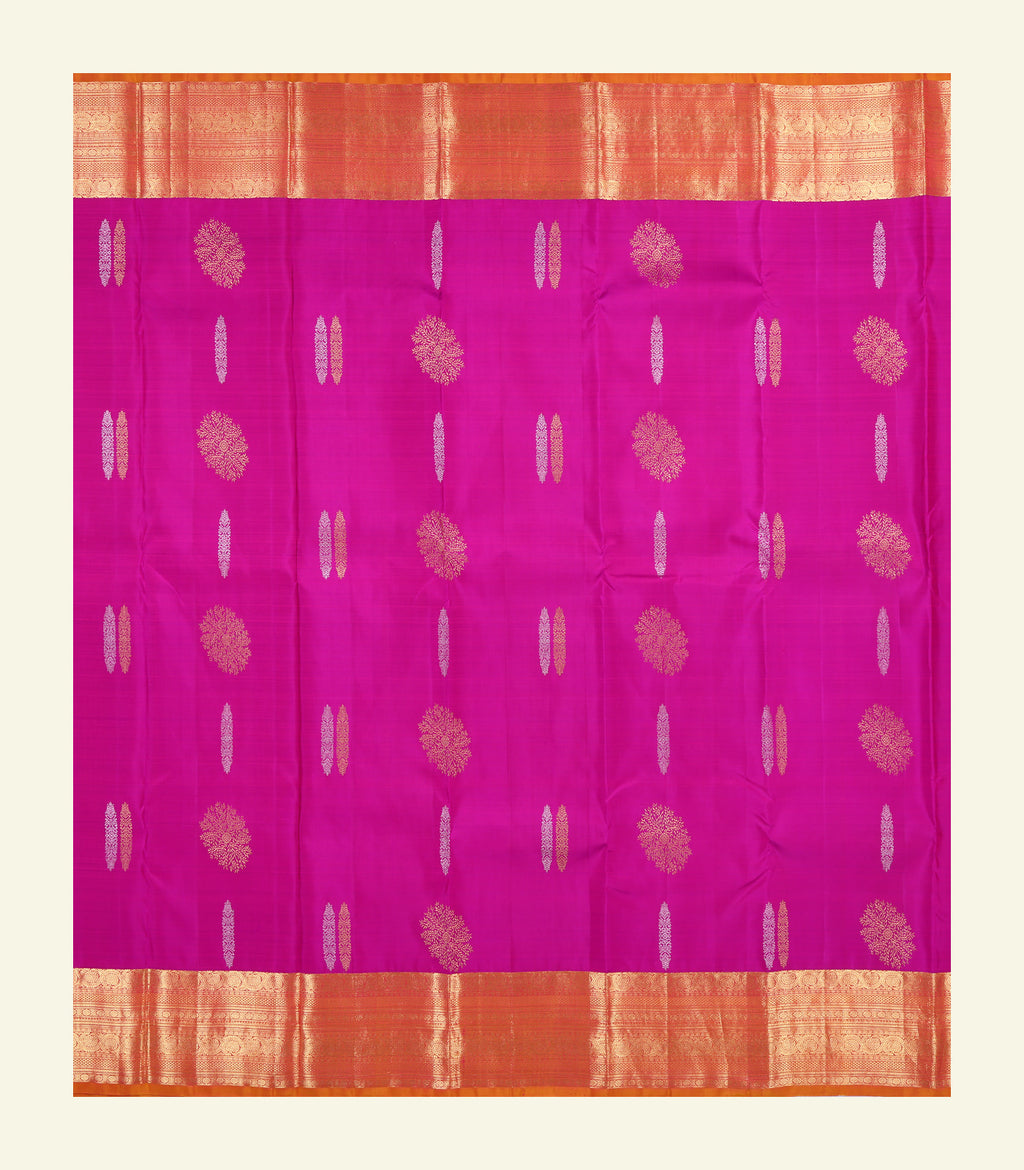 Magenta Handloom Silk Saree