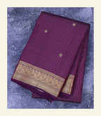 Checkered Handloom Silk Saree
