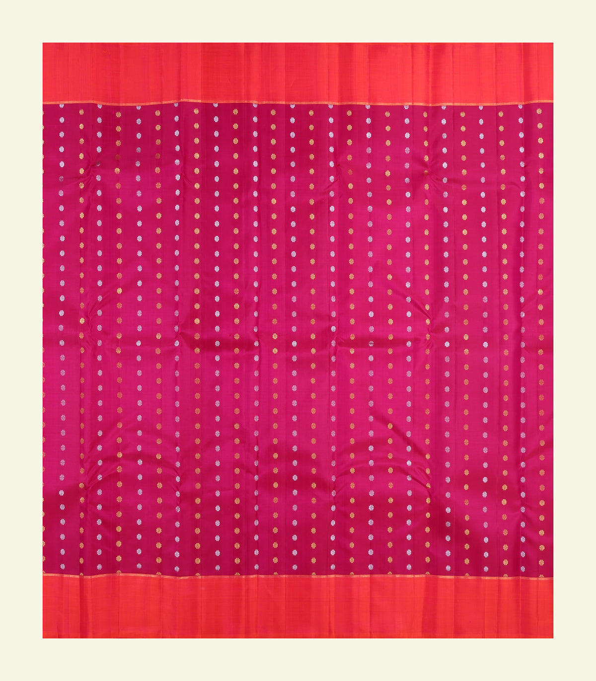 Magenta Handloom Silk Saree