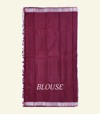 Maroon Handloom Silk Saree
