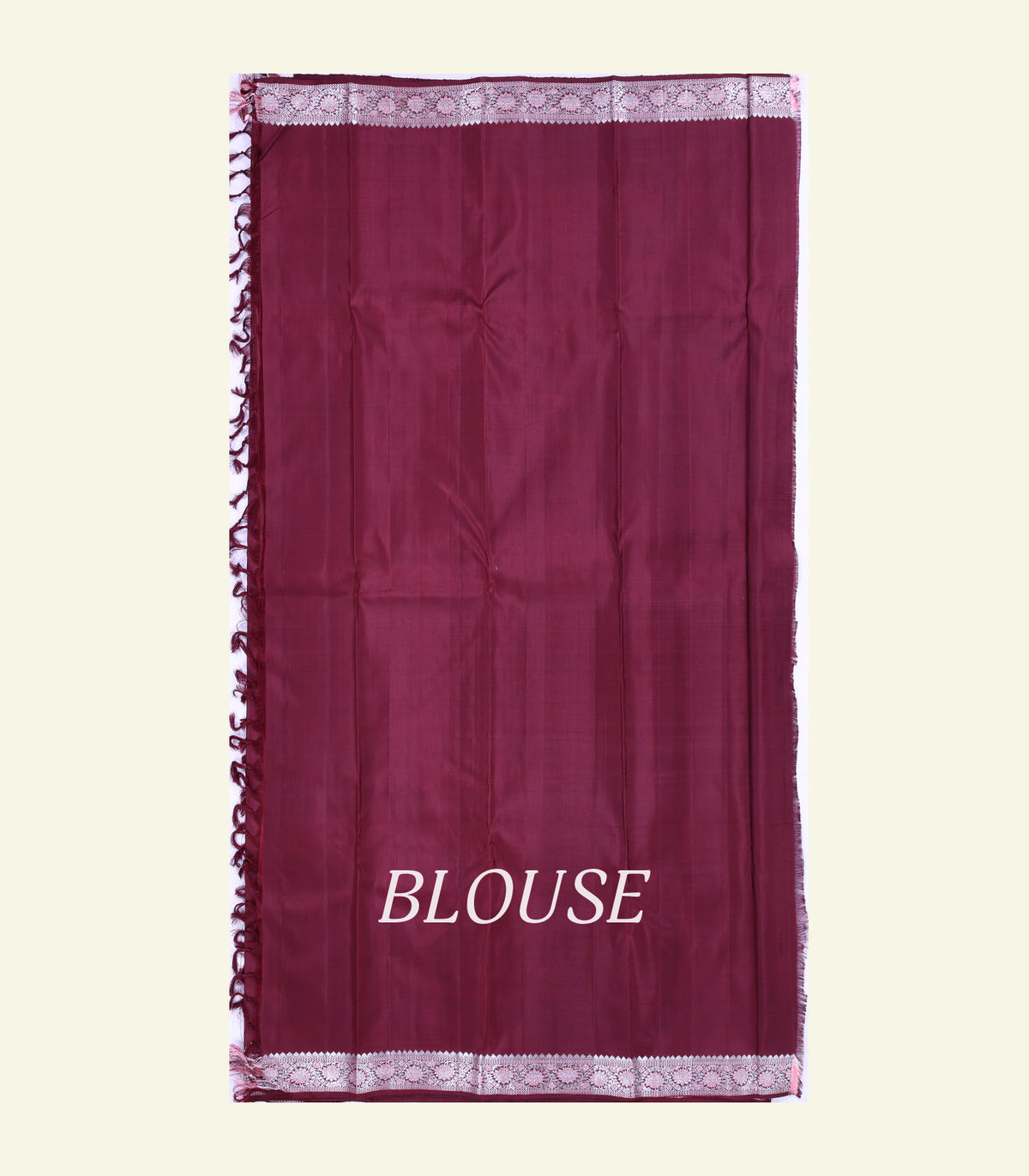 Maroon Handloom Silk Saree