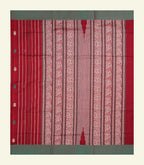 Maroon Handloom Cotton Saree