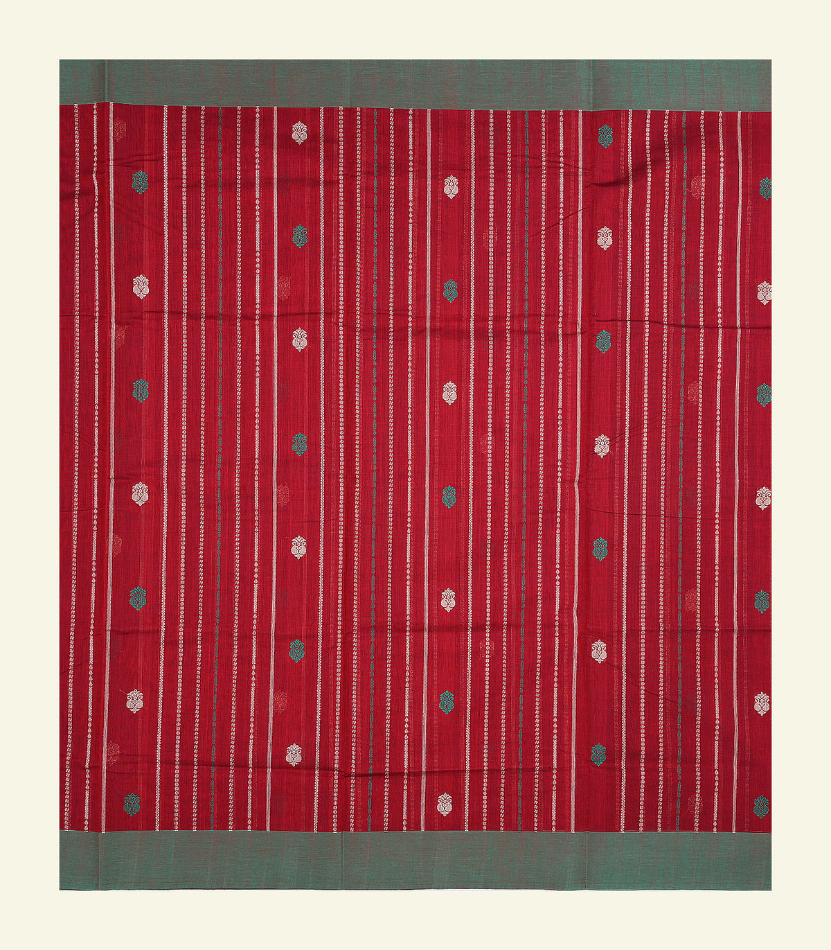 Maroon Handloom Cotton Saree