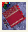 Maroon Handloom Cotton Saree
