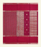 Maroon Handloom Cotton Saree