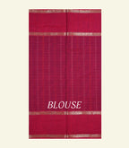 Maroon Handloom Cotton Saree