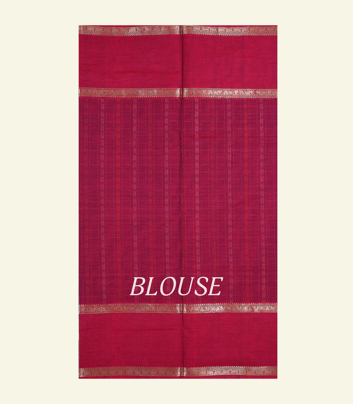 Maroon Handloom Cotton Saree