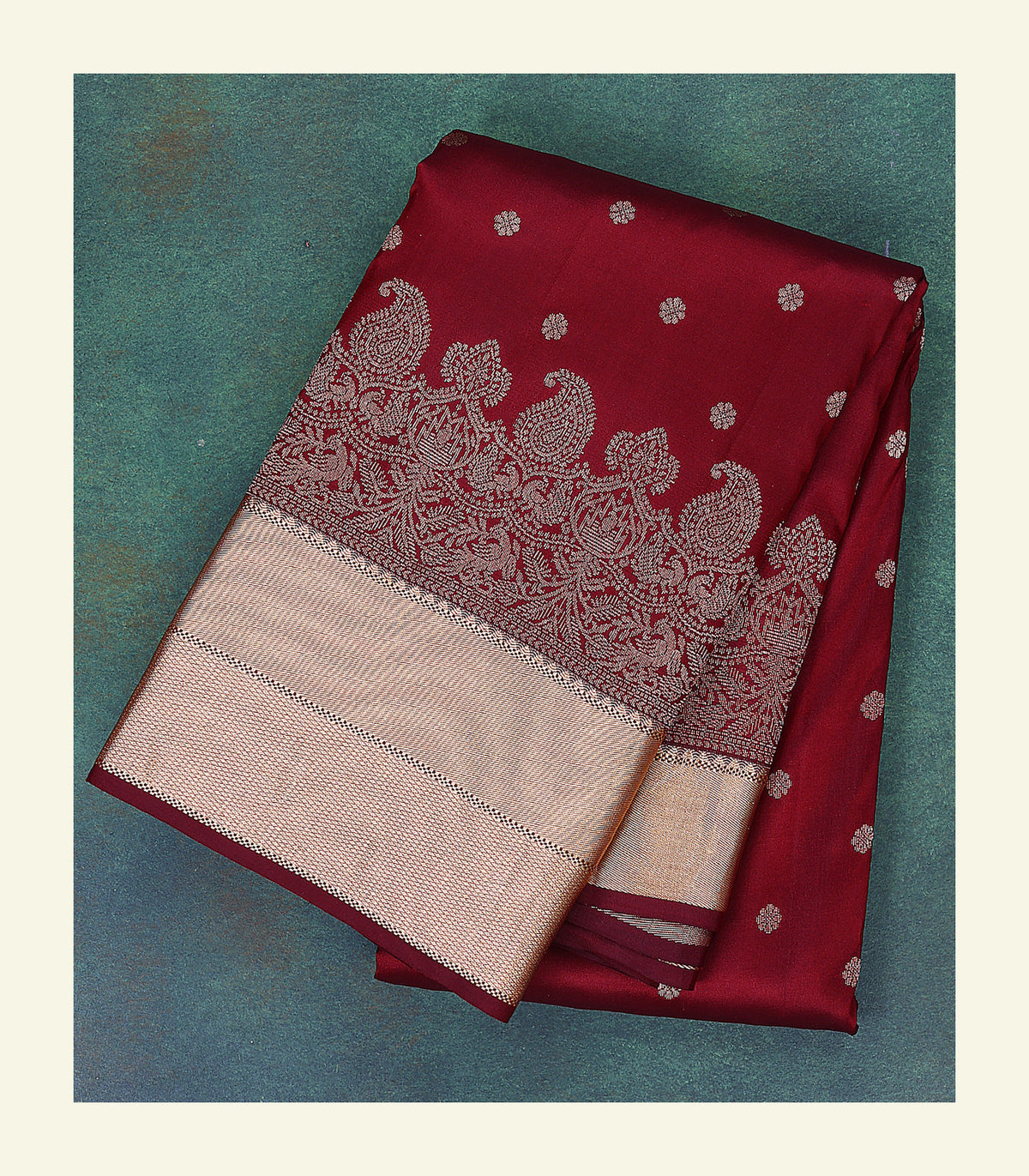Classic Maroon Silk Saree