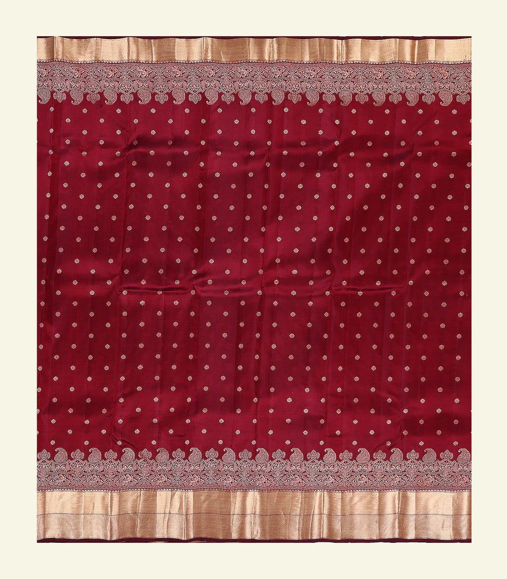 Classic Maroon Silk Saree