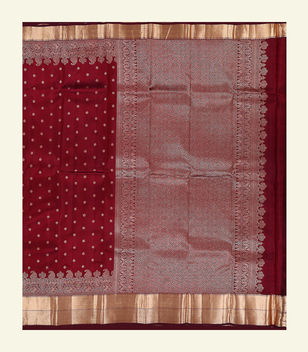 Classic Maroon Silk Saree