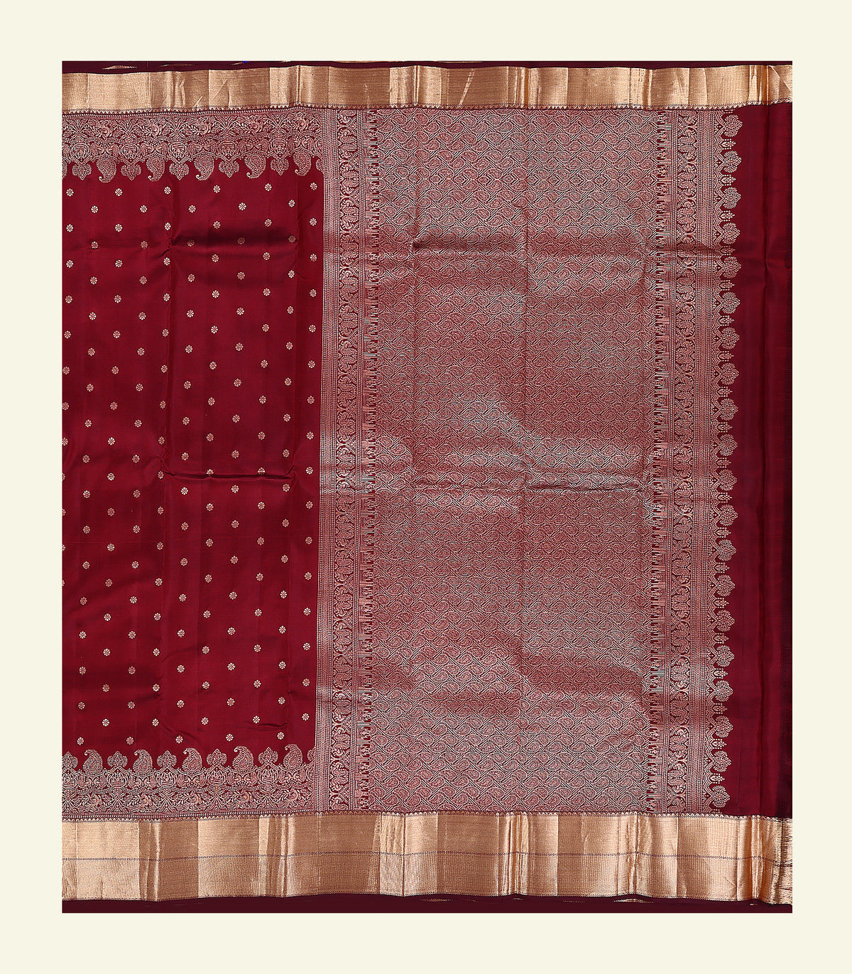Classic Maroon Silk Saree