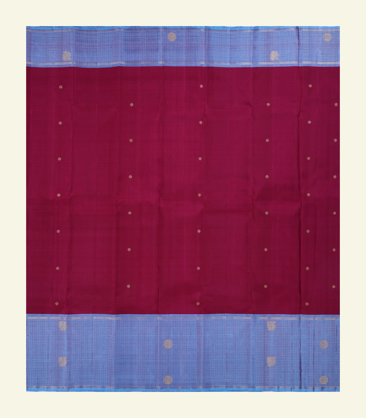 Maroon Handloom Silk Saree