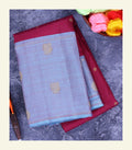 Maroon Handloom Silk Saree