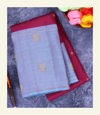 Maroon Handloom Silk Saree